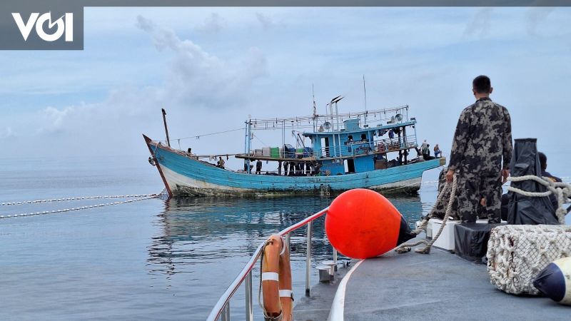 Tertangkap Lagi 6 Kapal Ikan Diduga Melanggar Di Laut Sulawesi Dan