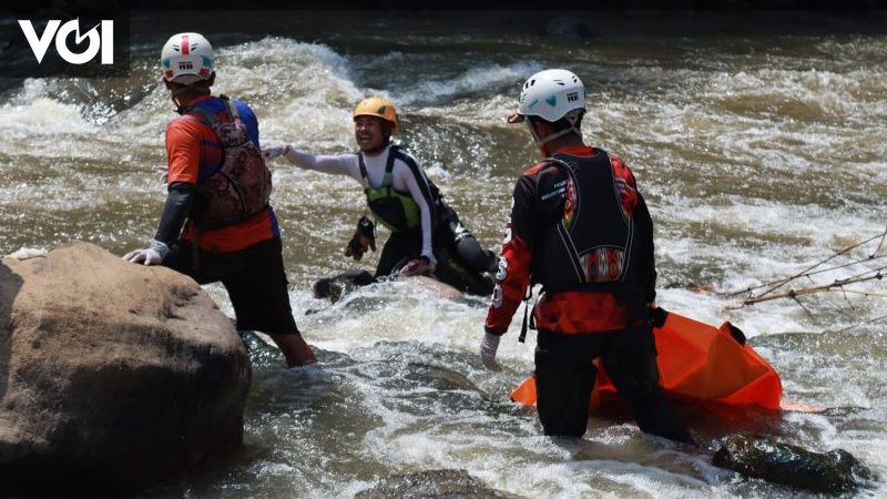 Tiga Hari Hilang Warga Garut Ditemukan Meninggal Terseret Sungai Cimanuk