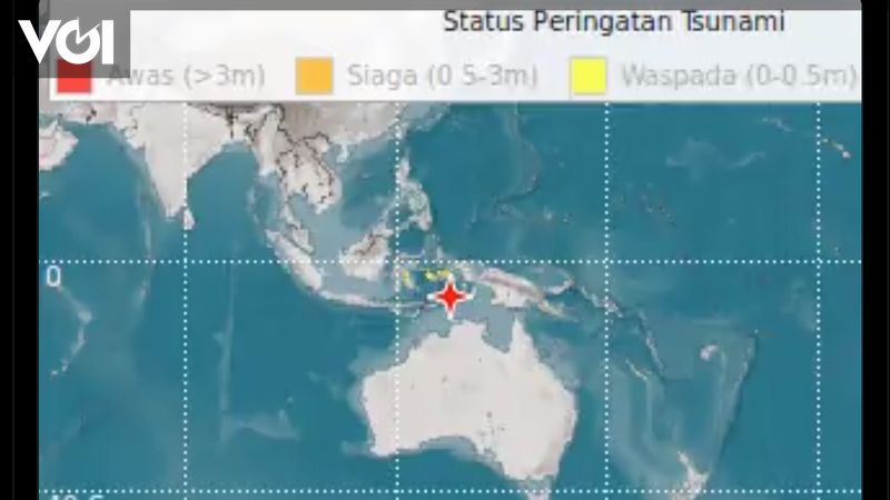 Gempa Maluku M 7 9 BMKG Keluarkan Peringatan Dini Tsunami Di Maluku