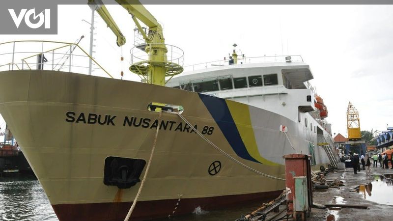 Kemenhub Lepas KM Sabuk Nusantara 88 Untuk Beroperasi Di Tol Laut