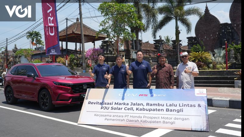 Dukung Keamanan Jalan Raya Honda Adakan Program Revitalisasi Marka Dan