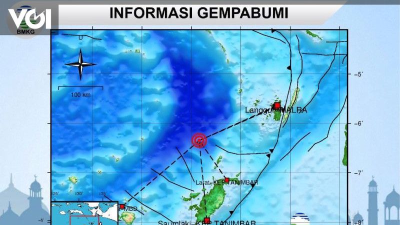 BMKG Laporkan Gempa Magnitudo 5 Di Kepulauan Tanimbar Guncangan Skala