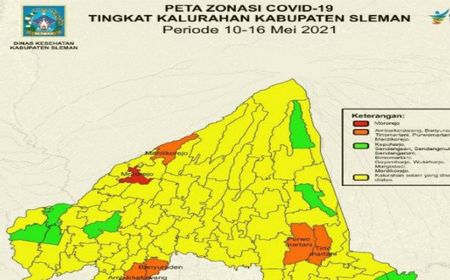 Kabar Baik dari Sleman, Hanya Satu Kelurahan yang Masuk Zona Merah COVID-19