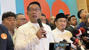 Répondant aux résultats du rapide comptage des élections de Jakarta, Ridwan Kamil: Si vous dites que les deux tours, nous sommes heureux