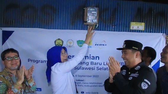 Kementerian ESDM Salurkan BPBL ke 3.860 Rumah Tangga di Sulawesi Selatan