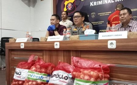 Polda Kalteng Sita 12 Ton Bawang Bombai Ilegal dari Australia