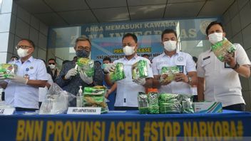 Starting From A Pack Of Chinese Tea Containing Drugs, Circulation Of 14.3 Kg Of Shabu-Shabu In Aceh Revealed