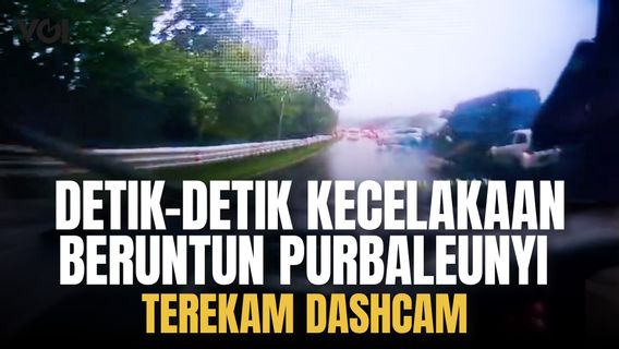 Video Diduga Detik-Detik Kecelakaan Beruntun di Tol Purbaleunyi KM 92 Terekam Dashcam