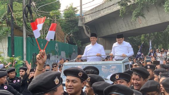 Diantar Surya Paloh, Anies-Imin Daftarkan diri ke KPU