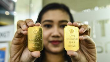 Antam 금 가격은 주 초 그램당 IDR 1,350,000에서 정체되었습니다.