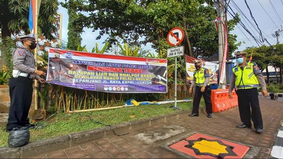 Les Courses Sauvages à Badung Bali Rendent Agité, La Police Veut Sévir Fermement