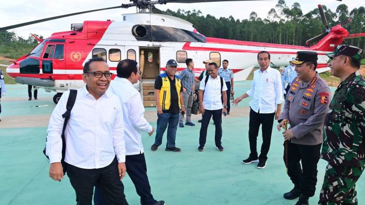 President Joko Widodo Arrives At IKN Nusantara, Sunday Afternoon