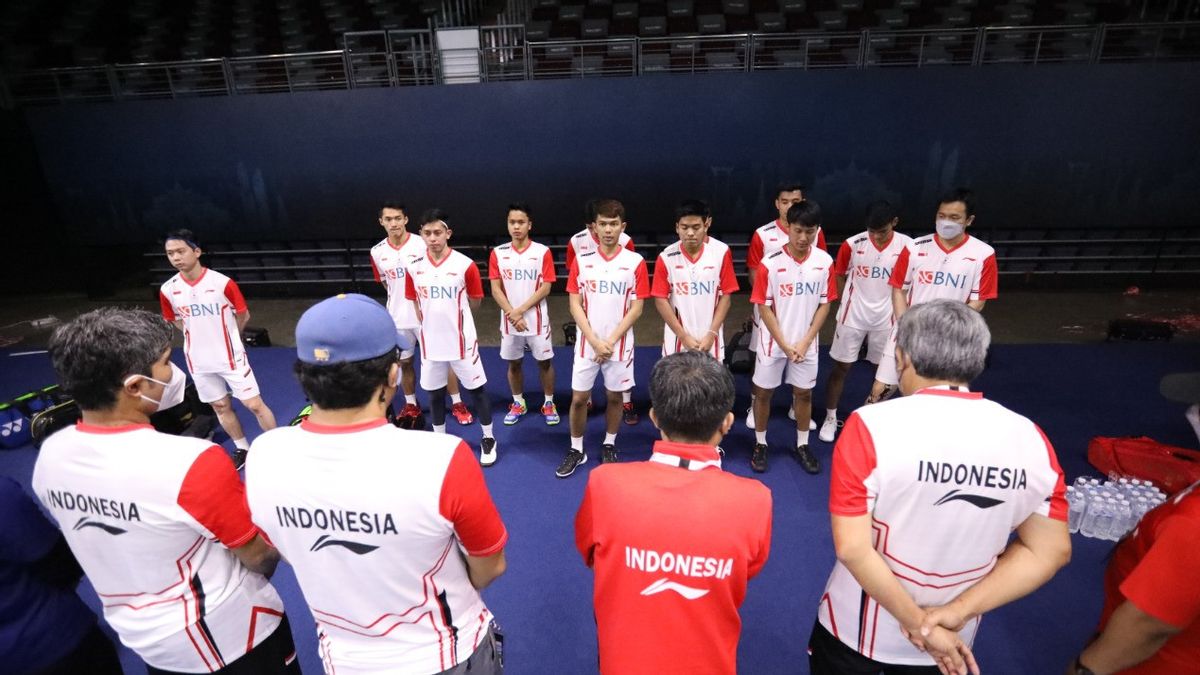 المنتخب الإندونيسي يواجه سنغافورة في المباراة الأولى من كأس توماس 2022 ، المدرب هيري آي بي: لا يمكن الاستخفاف بها