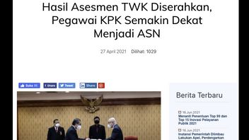 ICW Says BKN Has Submitted TWK Results, Asks KPK Not To Give Hoax Information