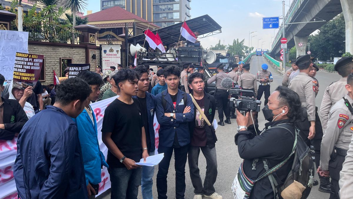 Demo di Mabes Polri, Aktivis Desak Usut Tuntas Tambang Ilegal PT Xinfeng di Bolmong
