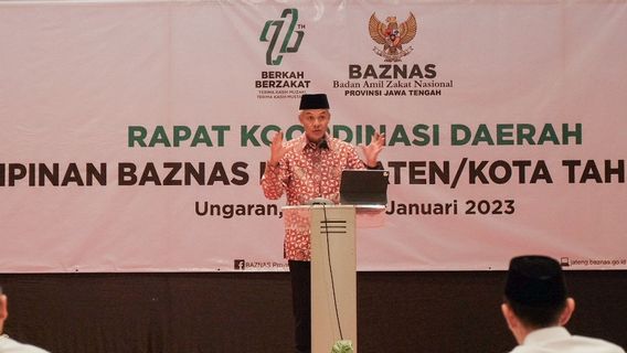 Zakat ASN Jateng Tembus Rp82,6 Miliar, Ganjar: Kami Coba Dorong untuk Penanggulangan Kemiskinan