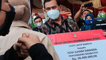 Good News From The Ministry Of Social Affairs, Banda Aceh Disabled Get Coffee Shop Equipment Assistance