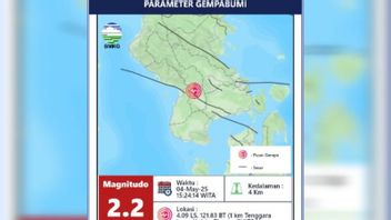 BMKG: Kabupaten Koltim Diguncang 2 Kali Gempa Akibat Sesar Aktif