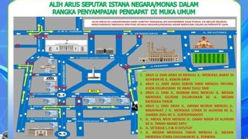 There Is A Demonstration Of 411 At The Palace Tomorrow, Polda Metro Will Take A Diversion Starting At 10.00 WIB