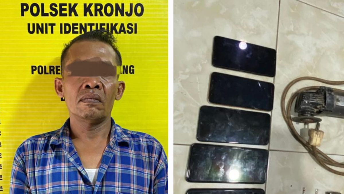 Curi 12 Hanphone, Buruh Harian Lepas di Tangerang Diringkus Polisi