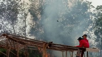 合同チームは、OIC南スマトラの入植地に近い森林火災と土地火災と土地火災を消火するために協力しています