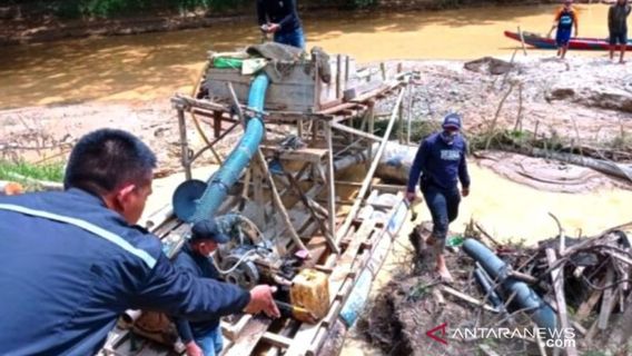 Polres Musi Rawas Buru Bos Pemodal Tambang Emas Ilegal di Desa Muara Tiku 