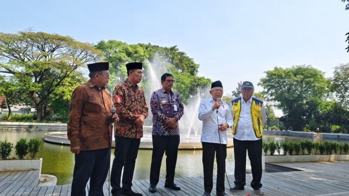 Ma'ruf Amin Sebut Pemerintah Butuh Kemitraan dengan Swasta Bangun RTH di Berbagai Daerah 