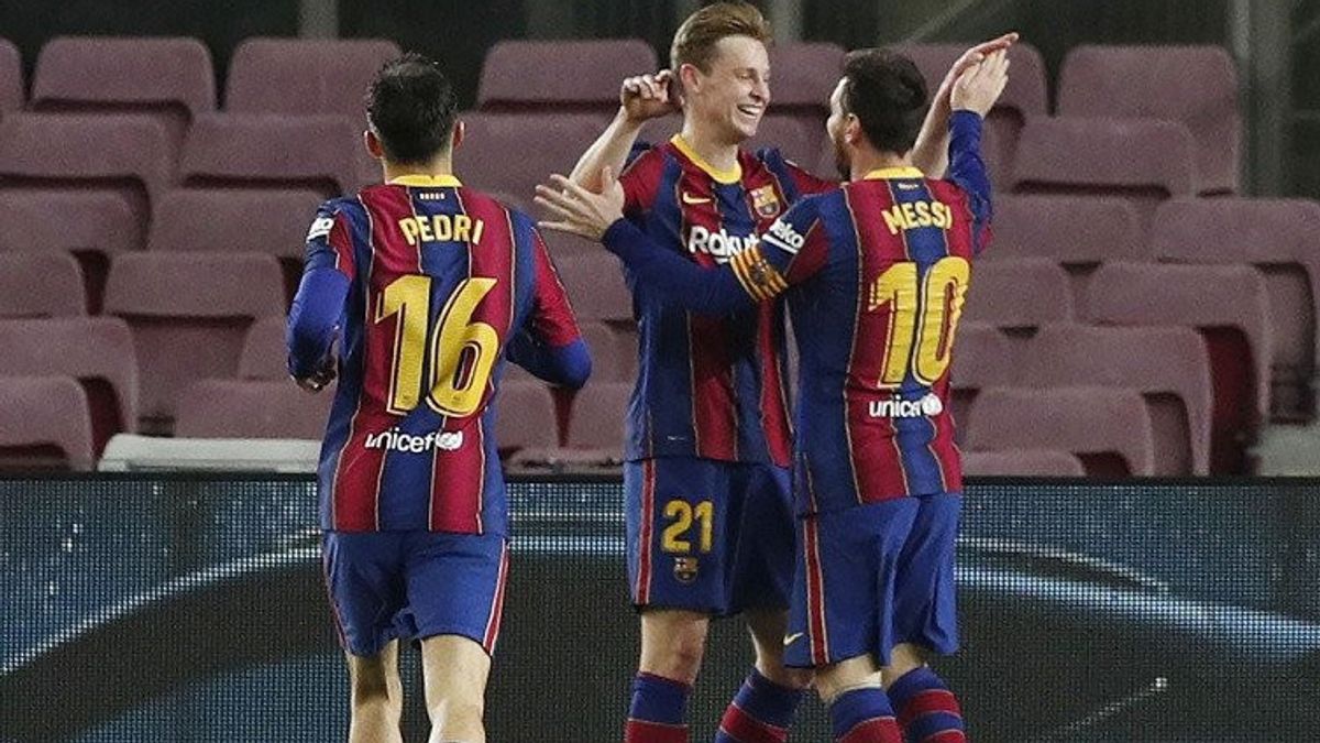 <i>Brace</i> Messi Bawa Barca Gusur Sevilla dari Posisi Tiga