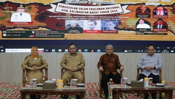 The Provincial Government Proposes 3 Names Of National Heroes From West Kalimantan To Jokowi, Including Prince Nata Kusuma