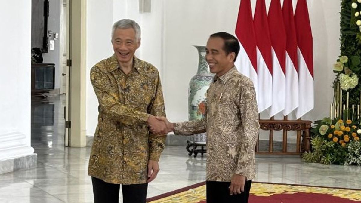 讨论IKN合作,佐科威在茂物宫欢迎新加坡总理