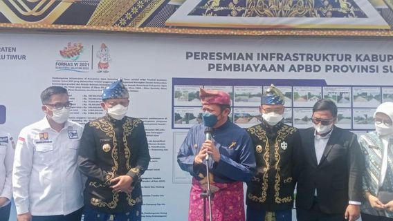 Pembangunan Infrakstruktur di OKU Timur Dikerjakan Sejak Tahun Lalu, Kini Sudah Diresmikan Gubernur Sumsel