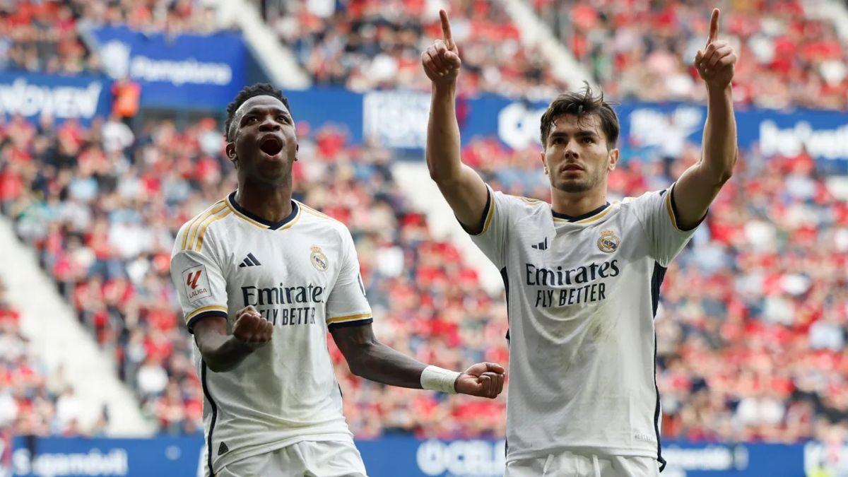 Vinicius Jr Cetak Brace, Real Madrid Taklukkan Osasuna