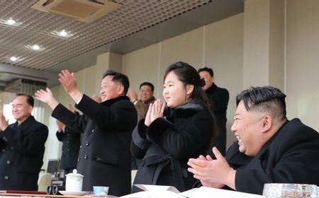 Setelah Lihat Rudal Balistik, Putri Kim Jong-un Muncul Lagi ke Publik Nonton Pertandingan Olahraga