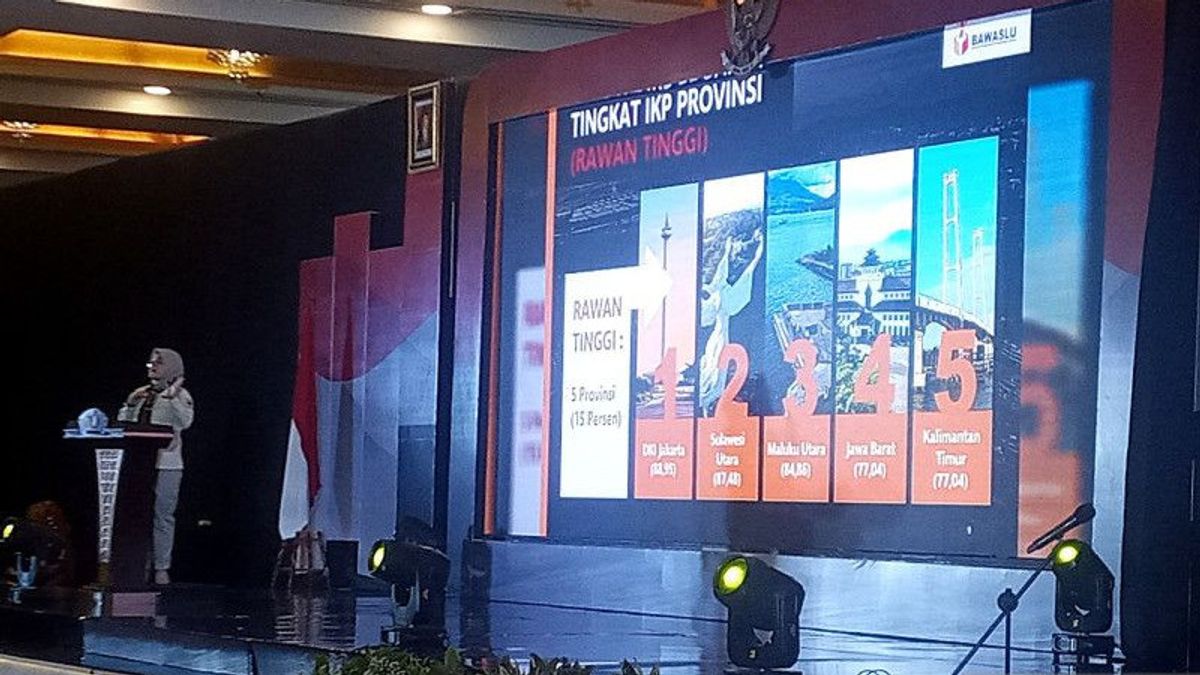 Bawaslu Calls There Are 5 Regions With High Insecurity During The Election, DKI Jakarta In The Top Position