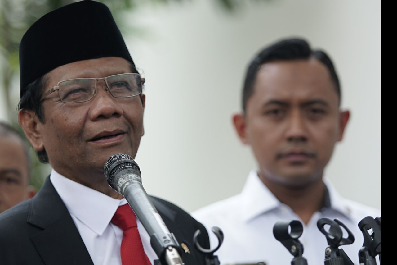 Mahfud：有限的会议泄漏并引起争论