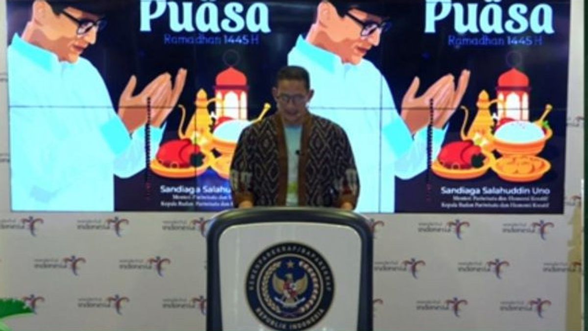 وزيرة السياحة والاقتصاد الإبداعي ساندياغا أونو: إندونيسيا وسنغافورة لديهما القدرة على التعاون في الحدث من الفئة العالمية