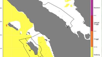 北スマトラの住民に2.5メートルに達する波に注意するように頼む、BMKG:11月6日まで