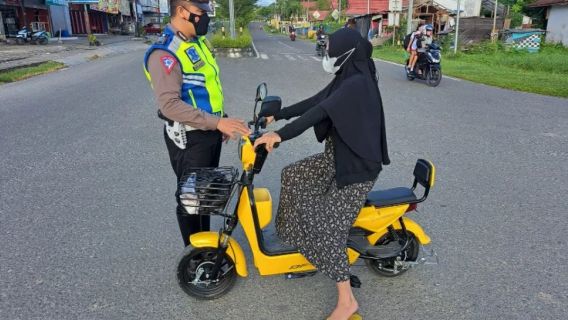 L’interdiction de vélo électrique Wara-wiri sur Jalan Raya Mukomuko, la police Bakal Surat Camat à Kades