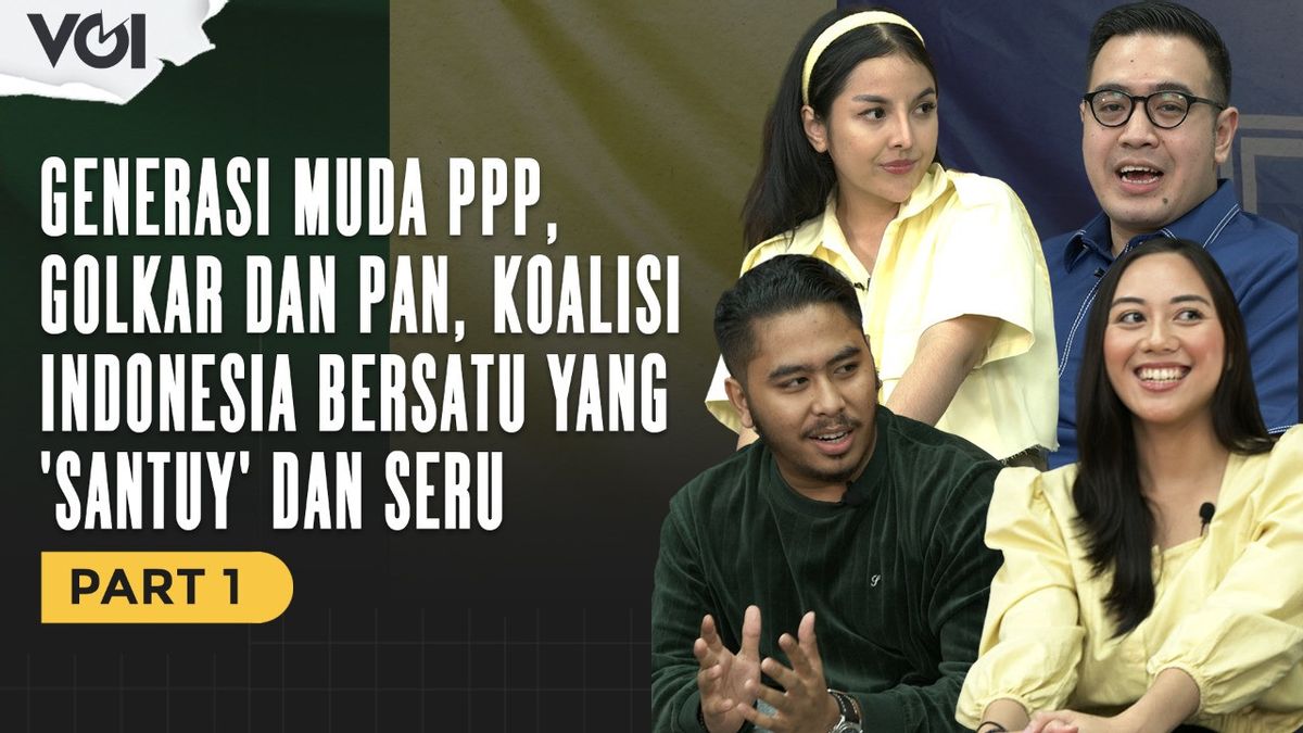 VIDEO: The Young Generation Of PPP, Golkar And PAN, The 'Santuy' And Fun United Indonesia Coalition Part 1