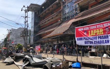 Sempat Diwarnai Aksi Demo, Satpol PP Tetap Tertibkan Pedagang Kaki Lima di Pasar 16 Ilir Palembang