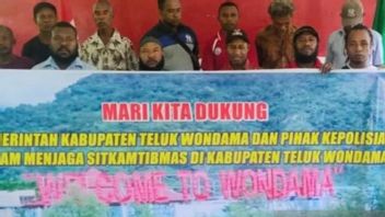 ウォンダマ湾の住民は、インドネシア共和国反対の問題に挑発されないよう強く促される