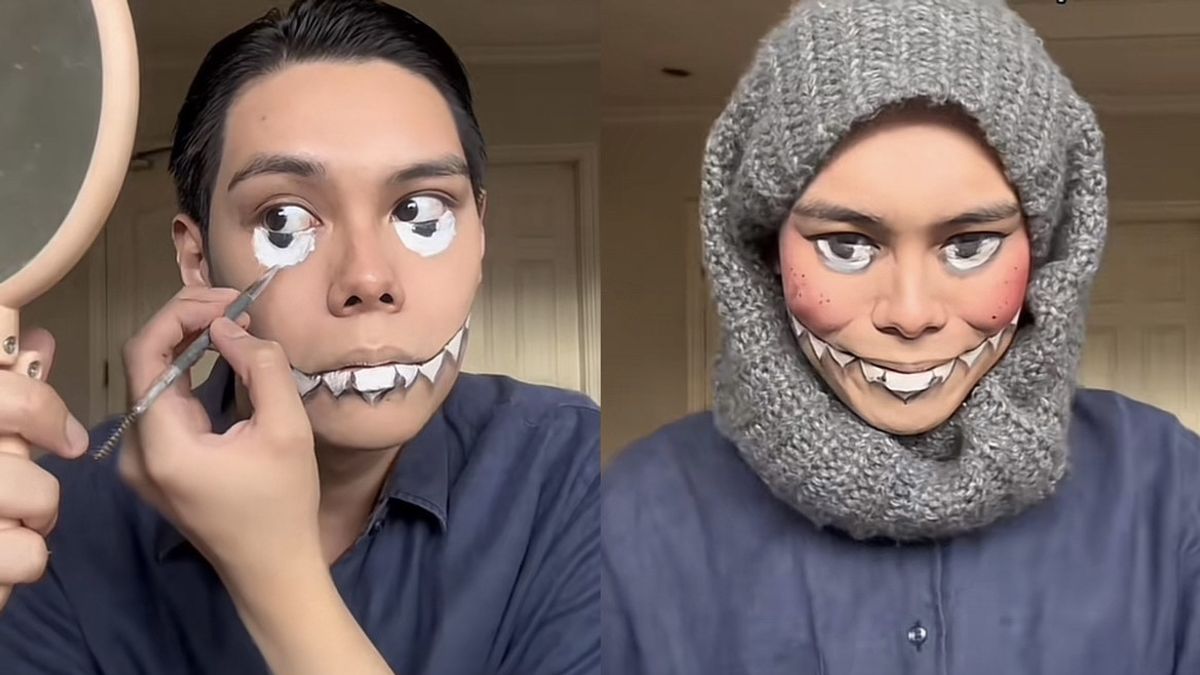 Viral Content Creator Cosplay Labubu, Could Be Halloween Makeup Inspiration