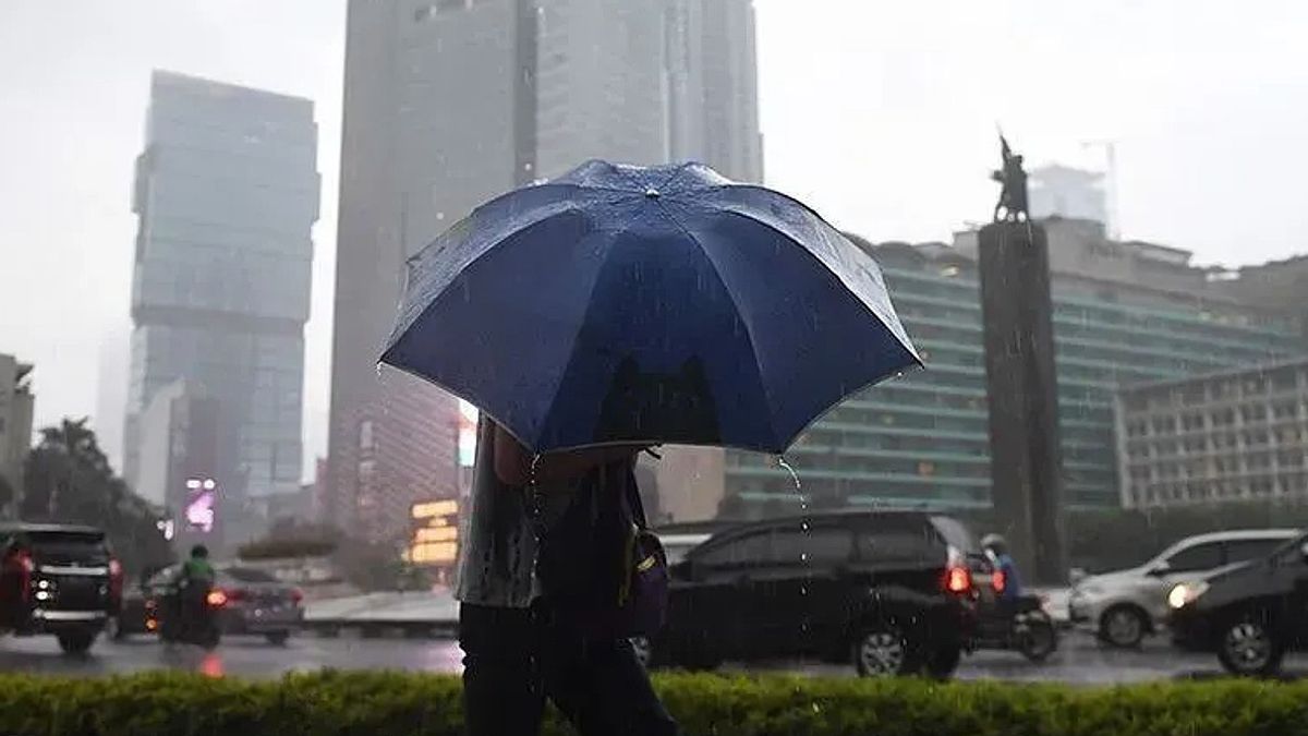 BMKG prévoit que Jakarta sera déversement de pluie tout au long de la journée