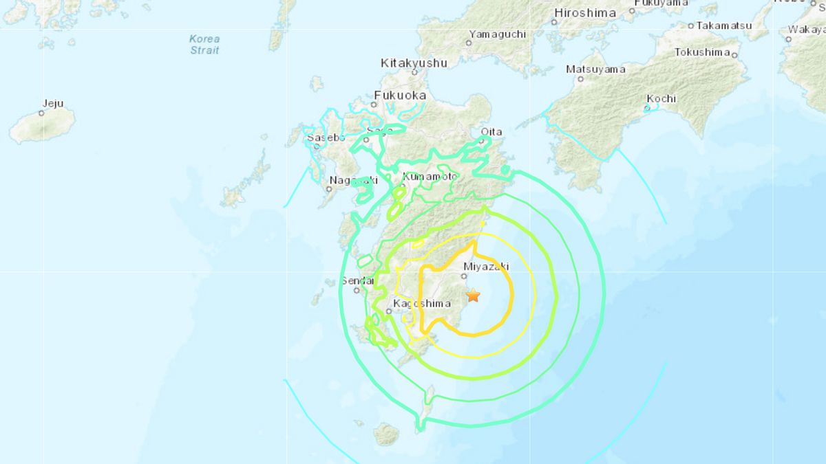 日本地震、宫崎美崎50厘米的波浪出现,没有重大破坏报告