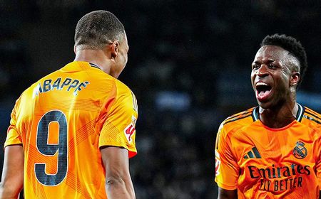 Penalti dari Vinicius dan Mbappe Bawa Real Madrid Menang di Kandang Sociedad