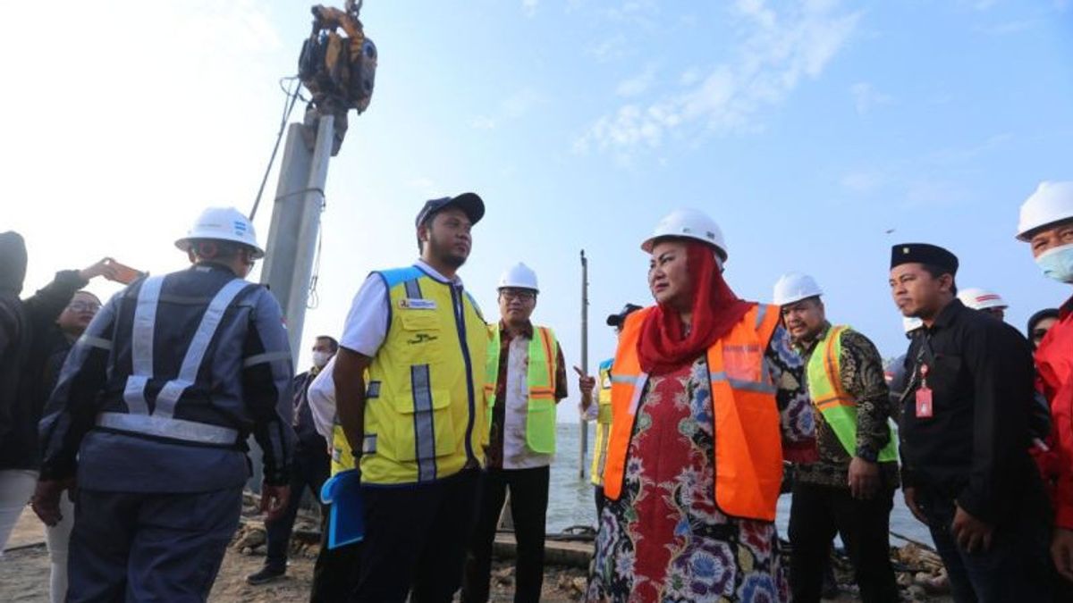 Pembangunan Tanggul Laut Tambaklorok Semarang Terus Dikebut