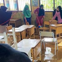 Banjir Lumpuhkan Aktivitas 6 Sekolah di Nagan Raya