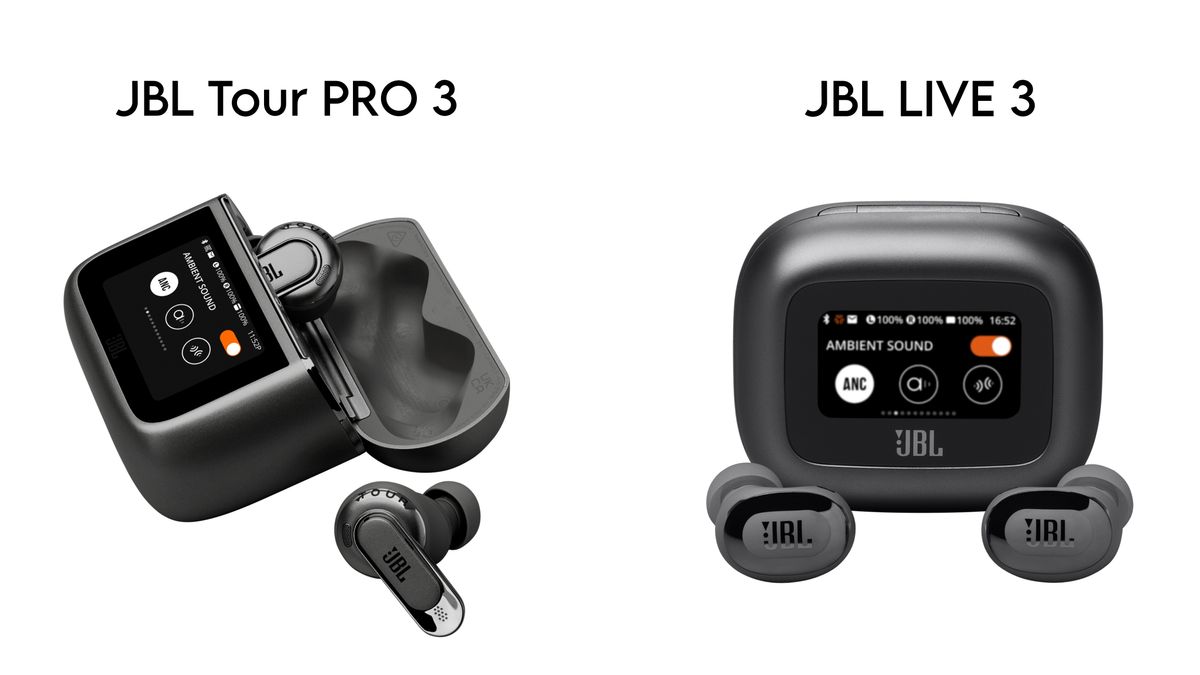 JBL lance JBL Tour PRO 3 et JBL Live 3, TWS avec un écran tactile