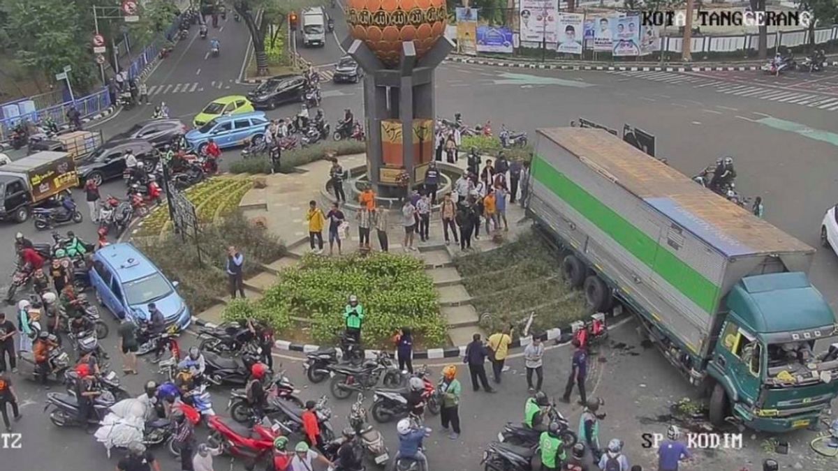 Polisi Tetapkan Sopir Truk Ugal-ugalan di Tangerang sebagai Tersangka