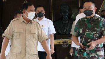 Defense Minister Prabowo: I Am Sure That Under The Leadership Of KSAD General Dudung TNI Will Be Even Greater, He Cares About The Welfare Of Members